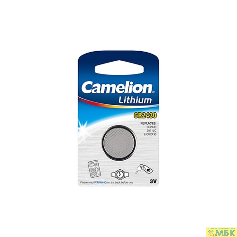 картинка Camelion CR2450 BL-1 (CR2450-BP1, батарейка литиевая,3V) (1 шт. в уп-ке)  от магазина МБК