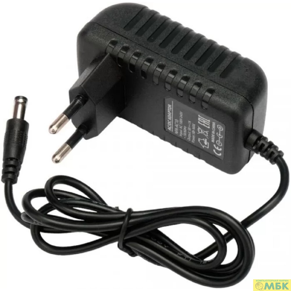 картинка Gembird Блок питания узкий 5В/1А, 5Вт, 1 штекер 5,5х2,5мм (NPA-AC10) от магазина МБК