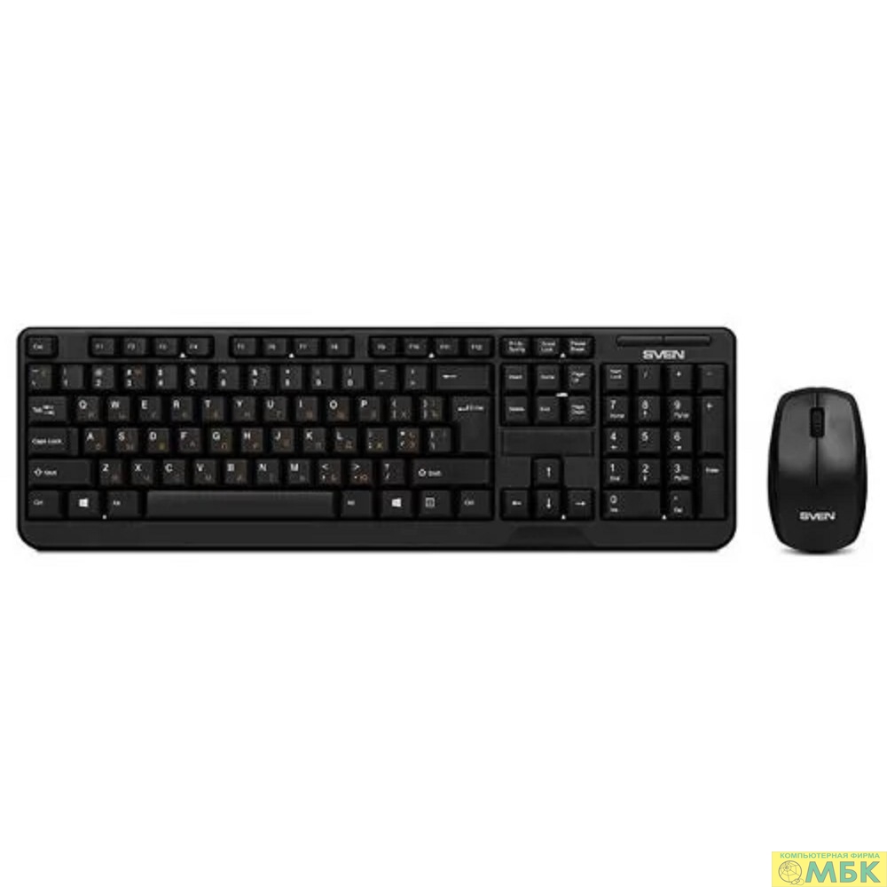 картинка Беспроводной набор клавиатура + мышь Sven Comfort 3300 Wireless (104 кл, 1000DPI, 2+1кл.) от магазина МБК