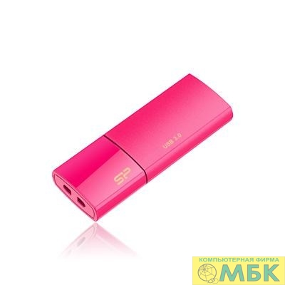 картинка Флеш накопитель 64Gb Silicon Power Blaze B05, USB 3.0, Розовый от магазина МБК