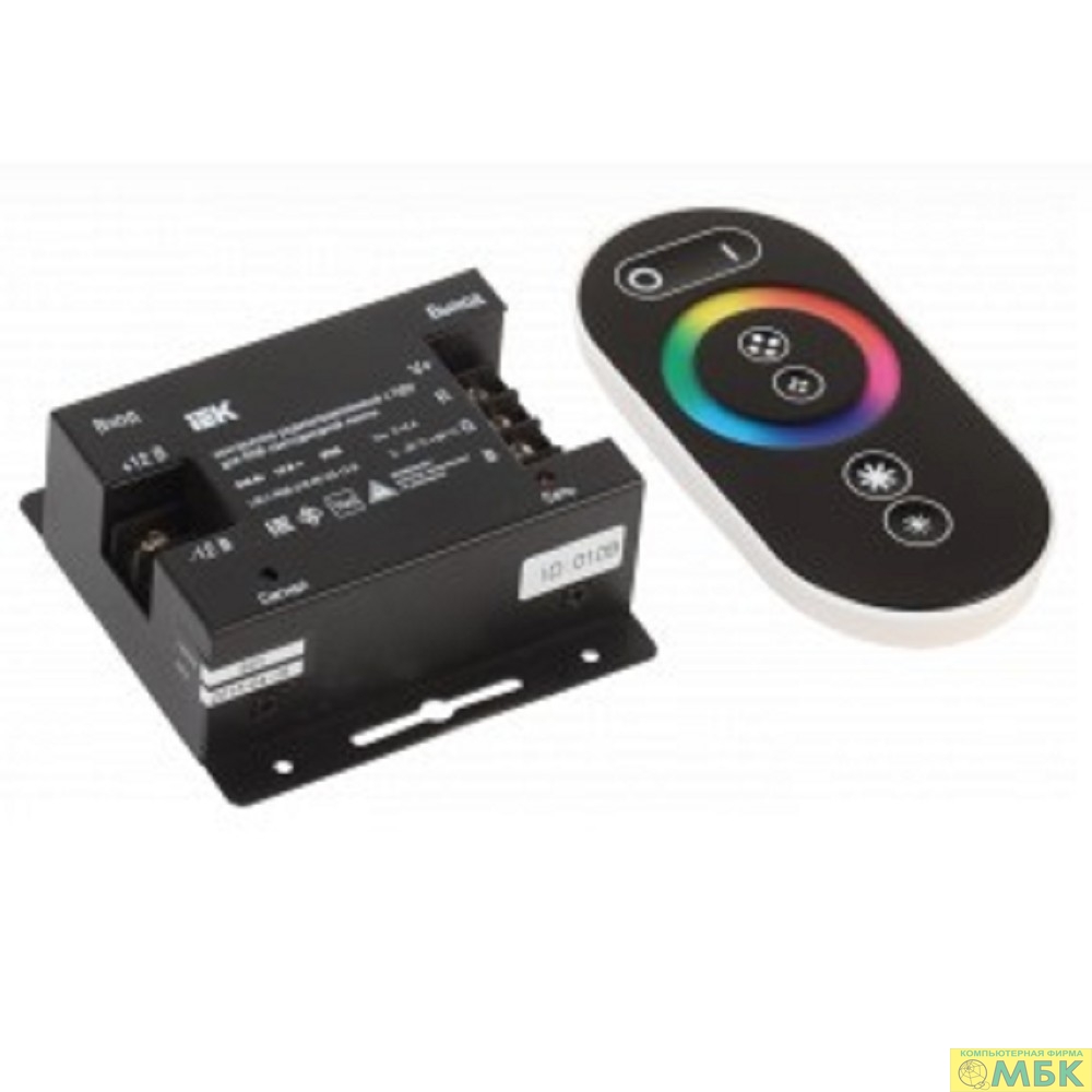 картинка Iek LSC1-RGB-216-RF-20-12-B Контроллер с ПДУ радио (черный) RGB 3 канала 12В, 6А, 216Вт IEK от магазина МБК