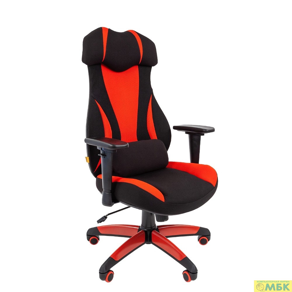 картинка Офисное кресло Chairman   game 14 Россия ткань черн./красн. [7022220] от магазина МБК