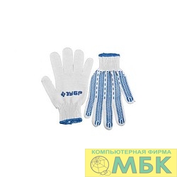 картинка Перчатки ЗУБР трикотажные, 10 класс, х/б, с защитой от скольжения, L-XL, 10пар [11390-K10] от магазина МБК