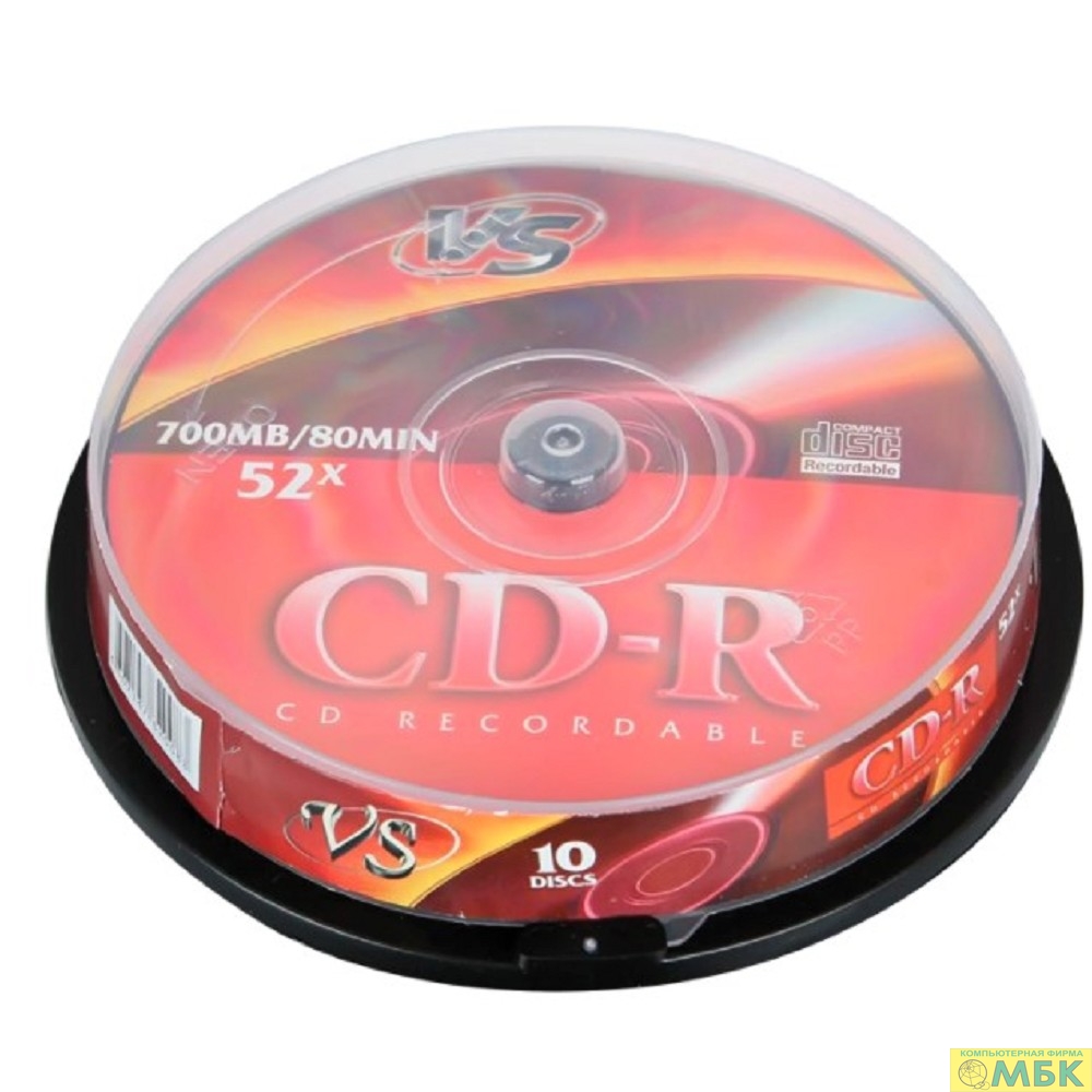 картинка Диски VS CD-R 80 52x CB/10 (VSCDRCB1001)       от магазина МБК