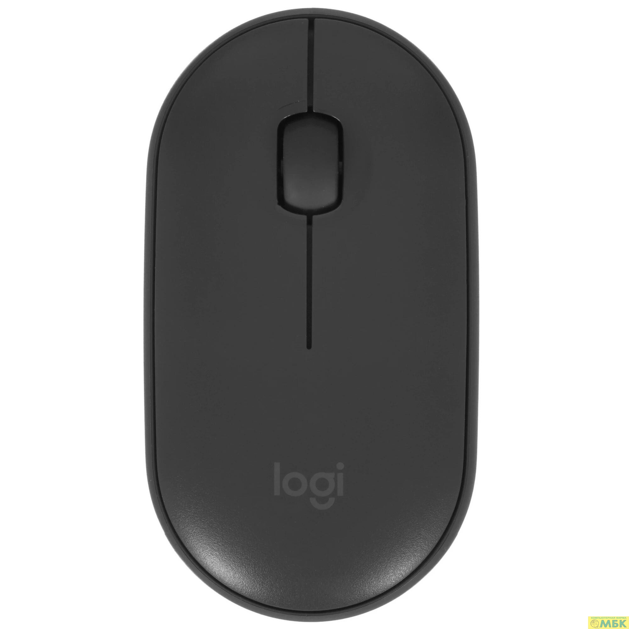 картинка 910-005718/910-005576 Мышь Logitech Pebble M350 графитовый оптическая (1000dpi) silent беспроводная BT USB для ноутбука (3but) от магазина МБК