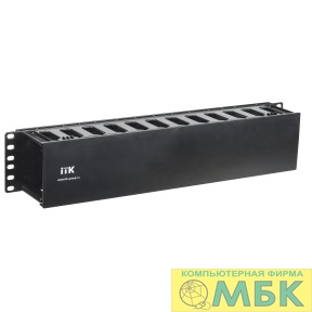 картинка ITK CO05-2PC 19" пластиковый каб. органайзер с крышкой, 2U, чер от магазина МБК