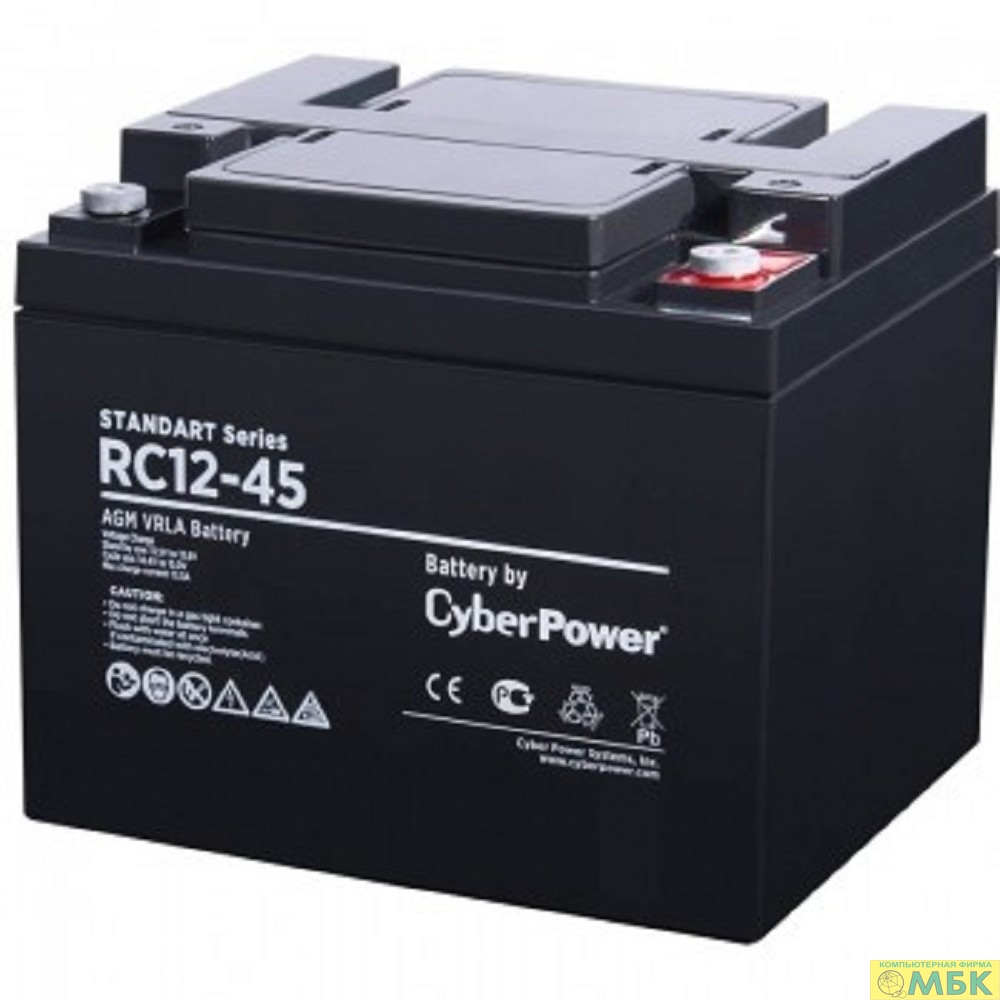 картинка CyberPower Аккумуляторная батарея RC 12-45 12V/50Ah от магазина МБК