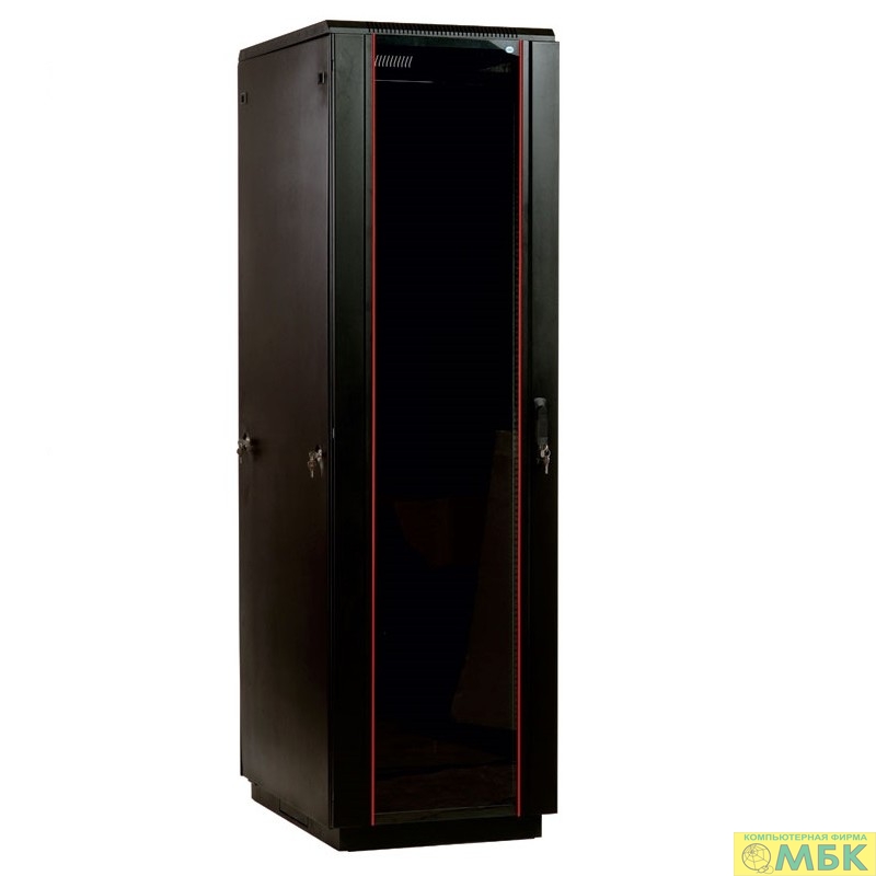 картинка ЦМО Шкаф телекоммуникационный напольный 47U (800 х 1000) дверь стекло, цвет черный (ШТК-М-47.8.10-1ААА-9005) от магазина МБК