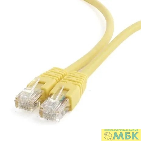 картинка Cablexpert Патч-корд UTP PP6U-1M/Y кат.6, 1м, литой, многожильный (желтый) от магазина МБК