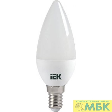картинка Iek LLE-C35-5-230-30-E14 Лампа светодиодная ECO C35 свеча 5Вт 230В 3000К E14 IEK от магазина МБК