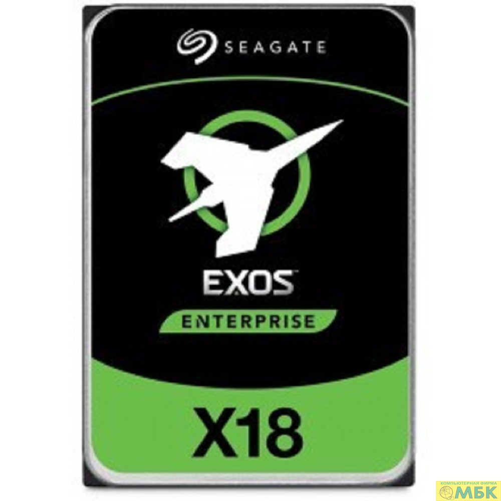 картинка 18TB Seagate Exos X18 (ST18000NM000J) {SATA 6Gb/s, 7200 rpm, 256mb buffer, 3.5"} от магазина МБК
