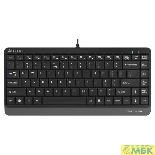 картинка Клавиатура A4Tech Fstyler FK11 черный/серый USB slim от магазина МБК
