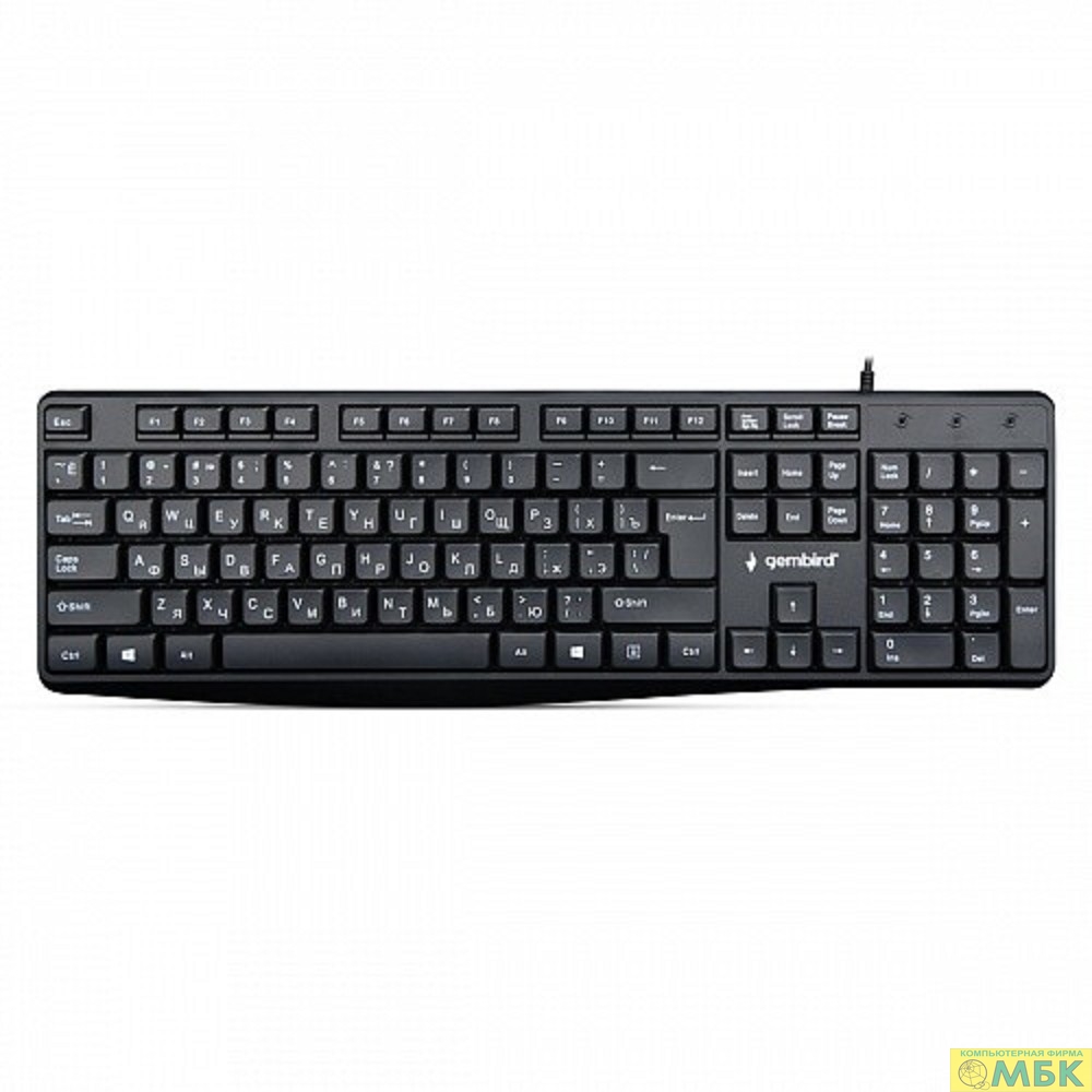 картинка Клавиатура Gembird KB-8410,{USB, черный, 104 клавиши, кабель 1,5м}					 от магазина МБК