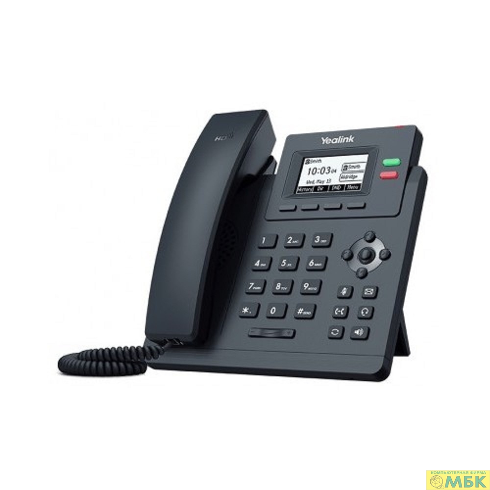 картинка Yealink SIP-T31,Телефон SIP  2 линии, БП в комплекте от магазина МБК