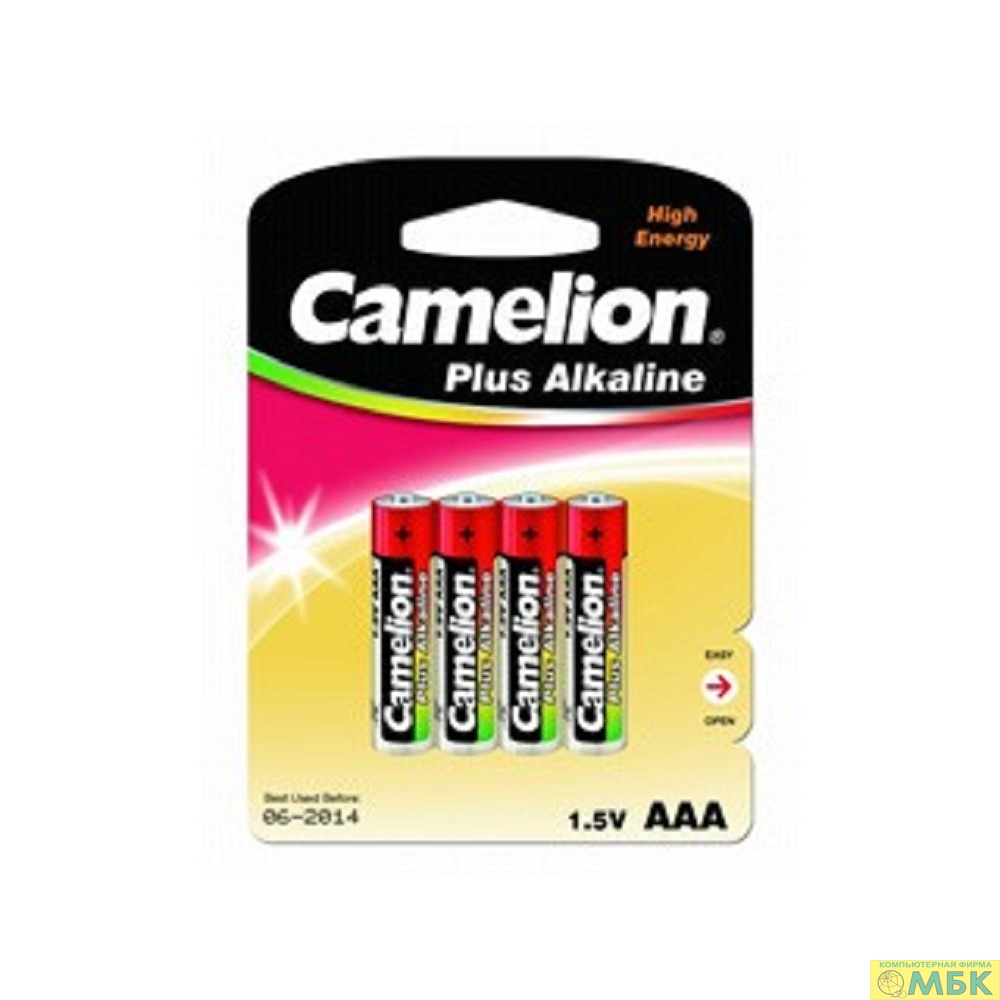 картинка Camelion  LR03  Plus Alkaline BL-4 (LR03-BP4, батарейка,1.5В)  (4шт. в уп-ке) от магазина МБК