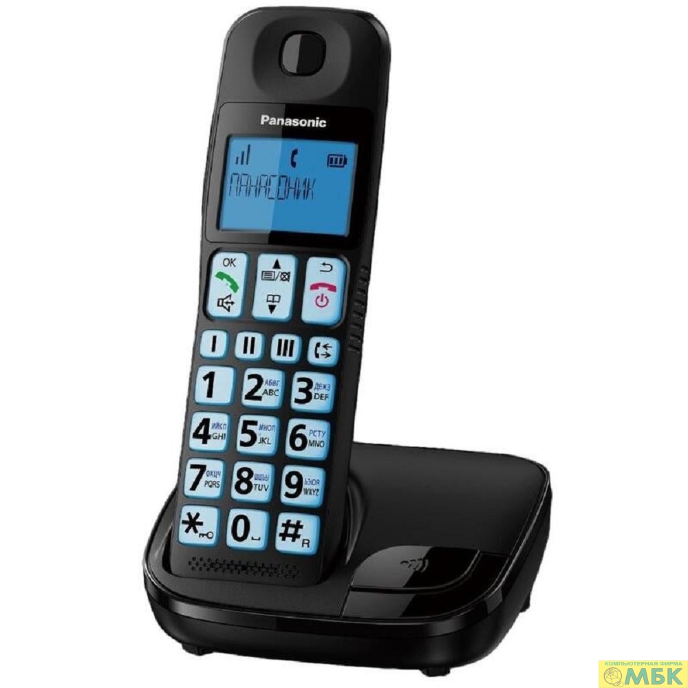 картинка Радиотелефон PANASONIC KX-TGE110 (UCB) Черный от магазина МБК