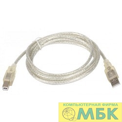 картинка TELECOM Кабель (VUS6900T-5MTP) USB2.0 AM/BM 5m прозрачная изоляция [6937510854745] от магазина МБК