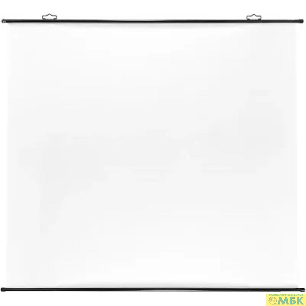 картинка Экран Cactus 150x150см Map type CS-PSRM-150x150-BK 1:1 настенно-потолочный рулонный черный от магазина МБК