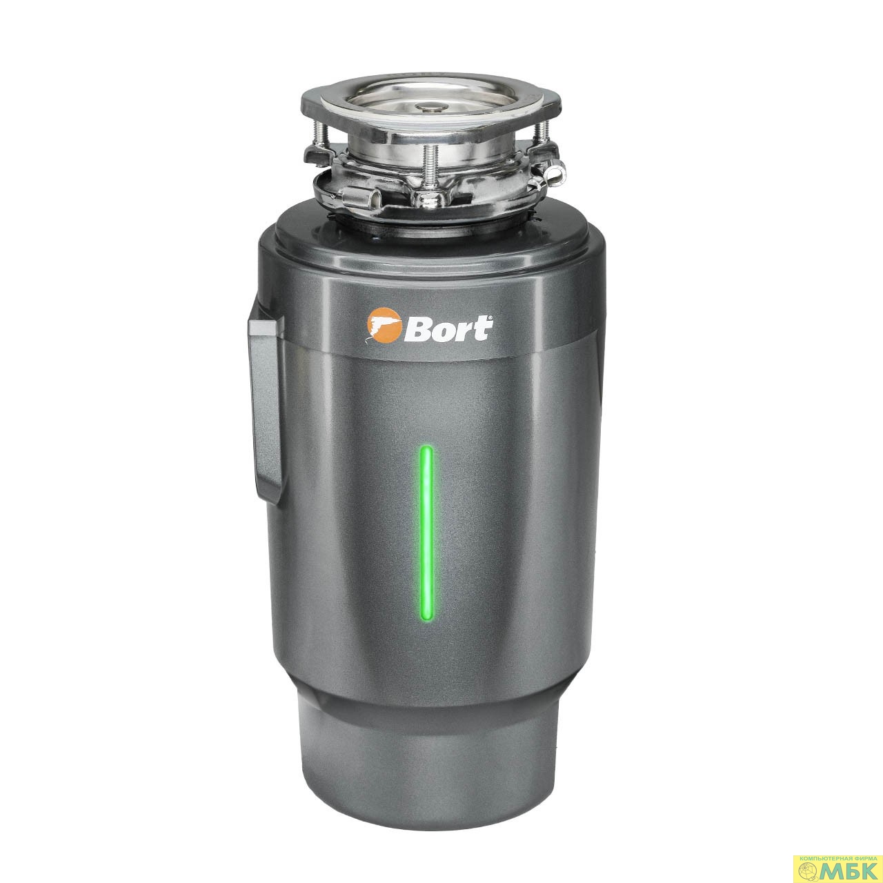 картинка Bort Измельчитель пищевых отходов TITAN 8000  {Мощность л.с. 1 ; 800 Вт; 6 кг/мин; 4200 об/мин; 1400 мл; Металл ; набор аксессуаров 8 шт} [93417906] от магазина МБК