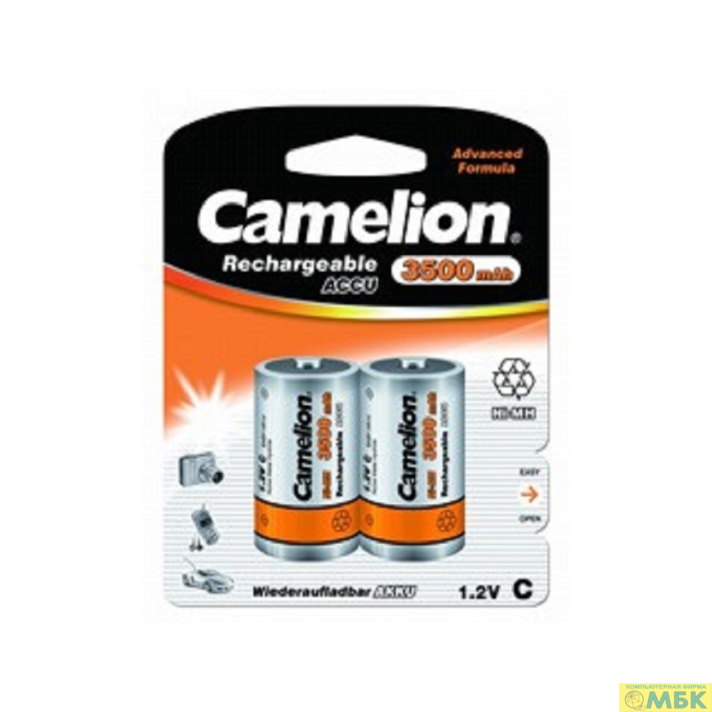 картинка Camelion  C- 3500mAh Ni-Mh BL-2 (NH-C3500BP2, аккумулятор,1.2В)  (2 шт. в уп-ке)  от магазина МБК