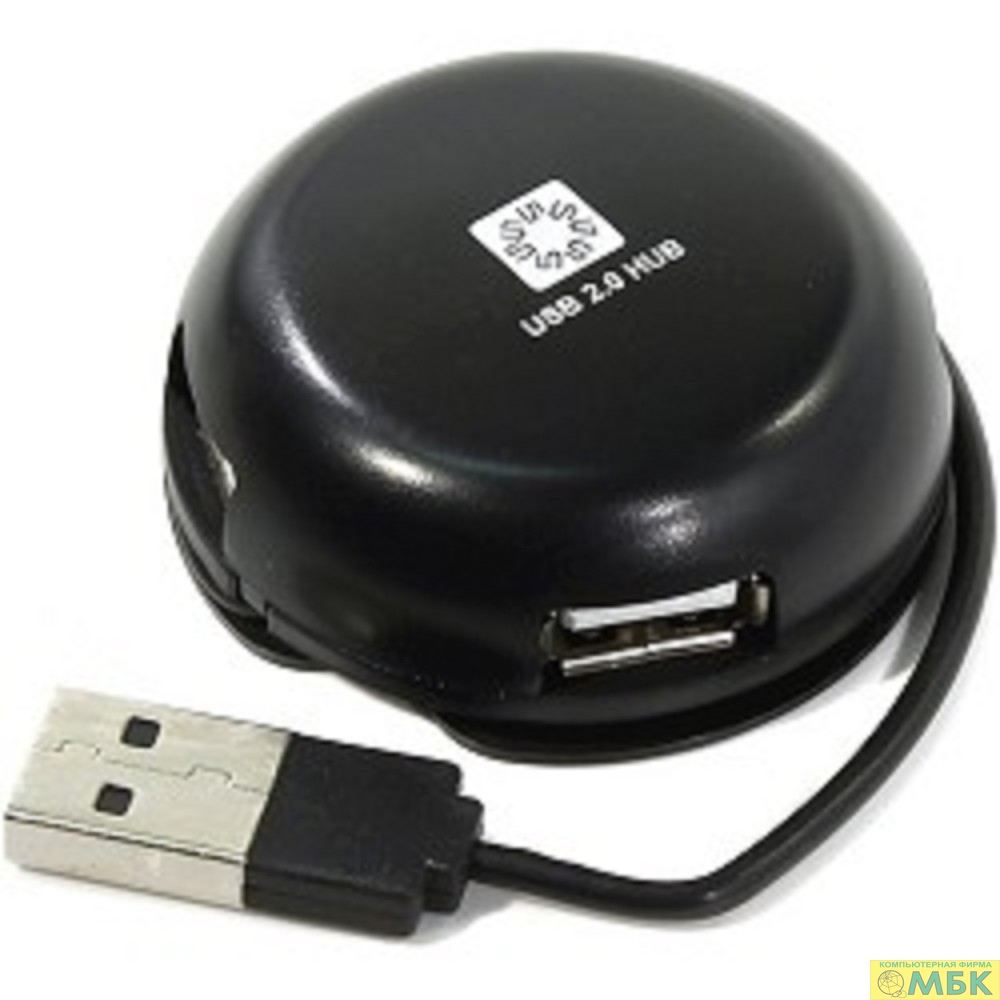 картинка 5bites HB24-200BK Концентратор 4*USB2.0 / USB PLUG / BLACK от магазина МБК
