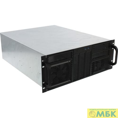 картинка Procase RE411-D6H8-E-55 Корпус 4U server case,6x5.25+8HDD,черный,без блока питания,глубина 550мм,MB EATX 12"x13" от магазина МБК