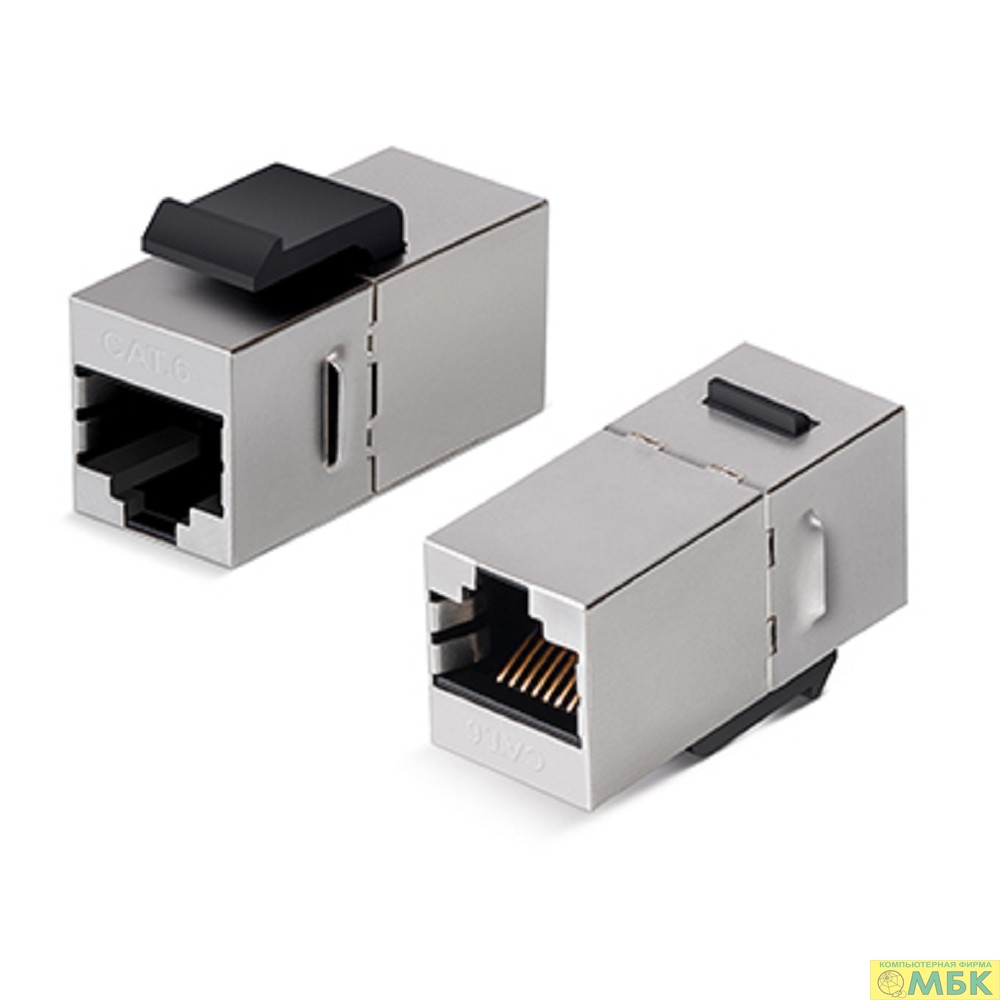 картинка Cabeus CA-KJ-8p8c-C6-SH Проходной адаптер формата Keystone, RJ45-RJ45 (8p8c), категория 6, экранированный от магазина МБК