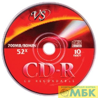 картинка Диски VS CD-R 80 52x конверт/5 (VSCDRK501) от магазина МБК