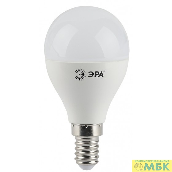 картинка ЭРА Б0028487 Лампочка светодиодная STD LED P45-5W-840-E14 E14 / Е14 5Вт шар нейтральный белый свет  от магазина МБК