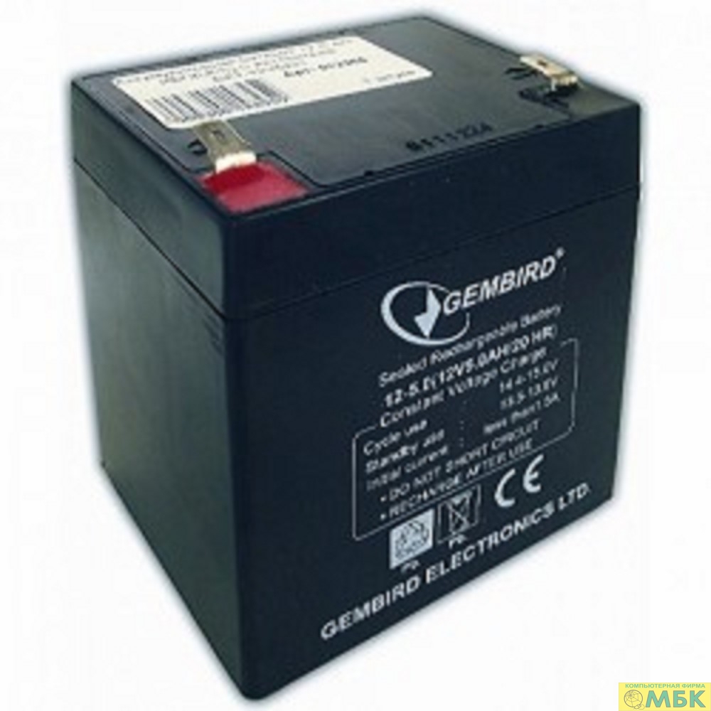картинка Gembird Аккумулятор для Источников Бесперебойного Питания BAT-12V5AH от магазина МБК