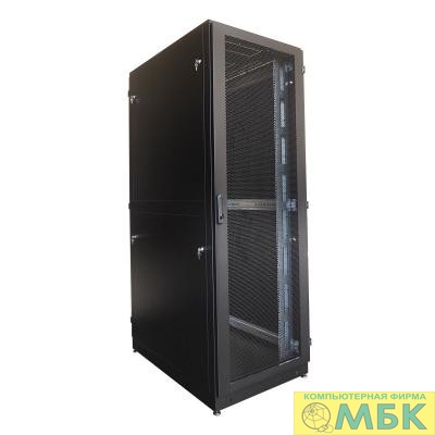 картинка ЦМО Шкаф серверный напольный 42U (800 х 1200) двойные перфорированные двери 2 шт., цвет черный ШТК-М-42.8.12-88АА-9005 от магазина МБК