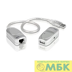 картинка ATEN UCE60 Удлинитель/усилитель/extender, USB 1.1, 60 метр., USB А-тип, Male/Female, без шнуров, питание от шины от магазина МБК