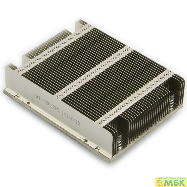 картинка Supermicro SNK-P0057P(S) Кулер 1U High Performance Passive CPU Heat Sink for X9, X10 UP/DP/MP Systems Equipped w/ a Narrow ILM MB от магазина МБК