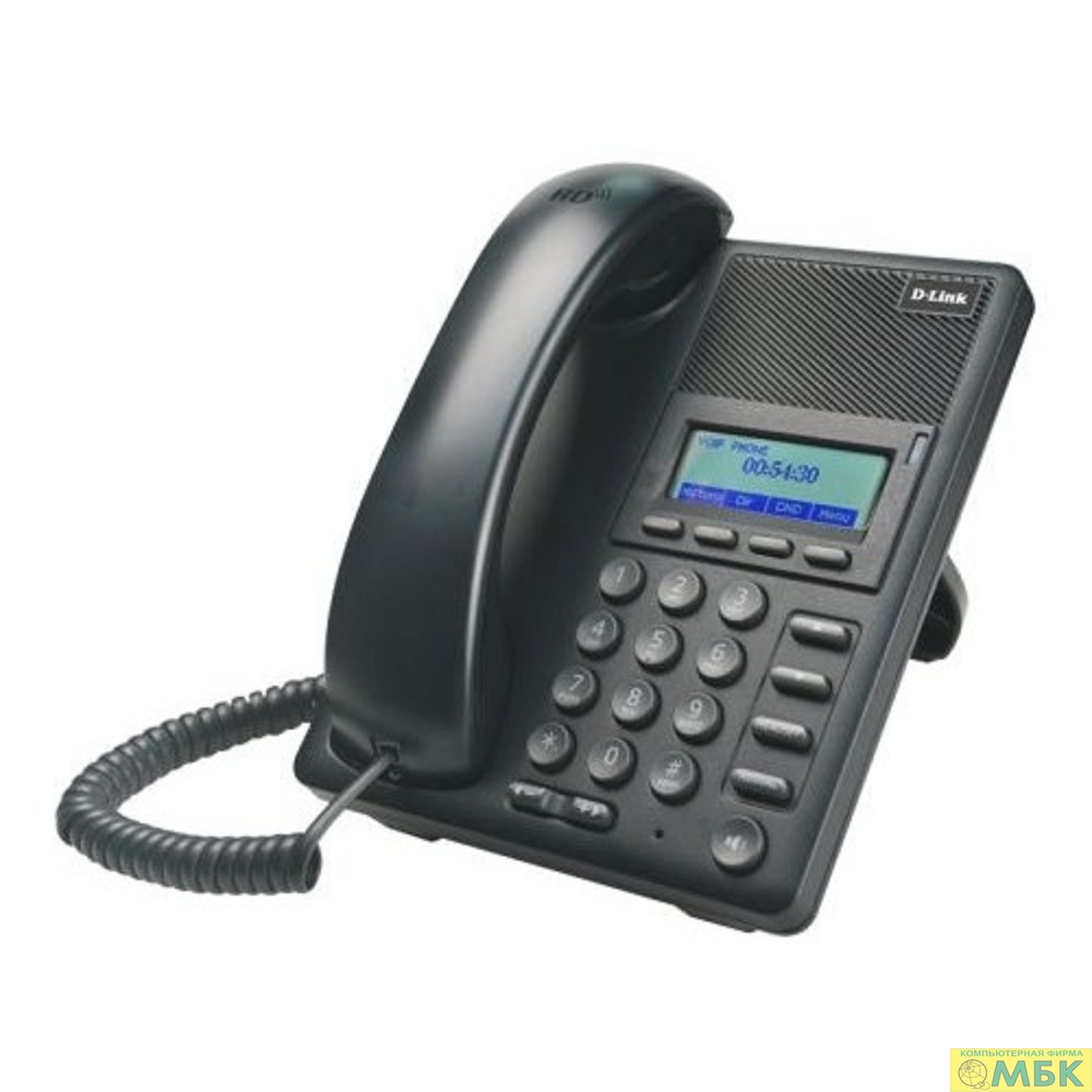 картинка D-Link DPH-120S/F1C IP-телефон с 1 WAN-портом 10/100Base-TX, 1 LAN-портом 10/100Base-TX от магазина МБК