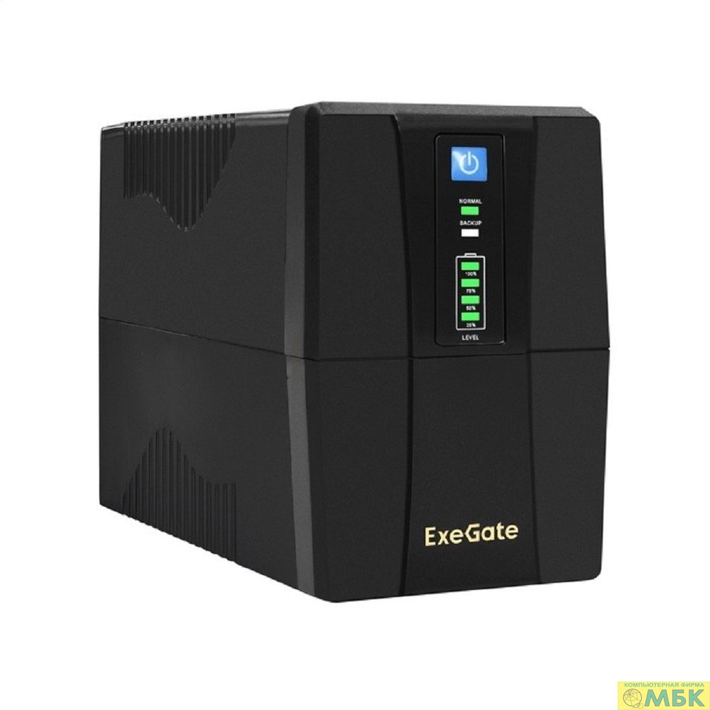 картинка Exegate EX292785RUS ИБП ExeGate Power Back BNB-1000.LED.AVR.2SH <1000VA/650W, LED, AVR, 2*Schuko, Black> от магазина МБК