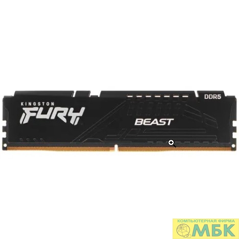 картинка Kingston DRAM 8GB 4800MHz DDR5 CL38 DIMM FURY Beast Black KF548C38BB-8 от магазина МБК