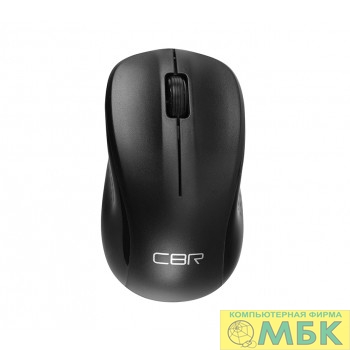 картинка CBR CM 410 Black, Мышь беспроводная, оптическая, 2,4 ГГц, 1000 dpi, 3 кнопки и колесо прокрутки, выключатель питания, цвет чёрный от магазина МБК
