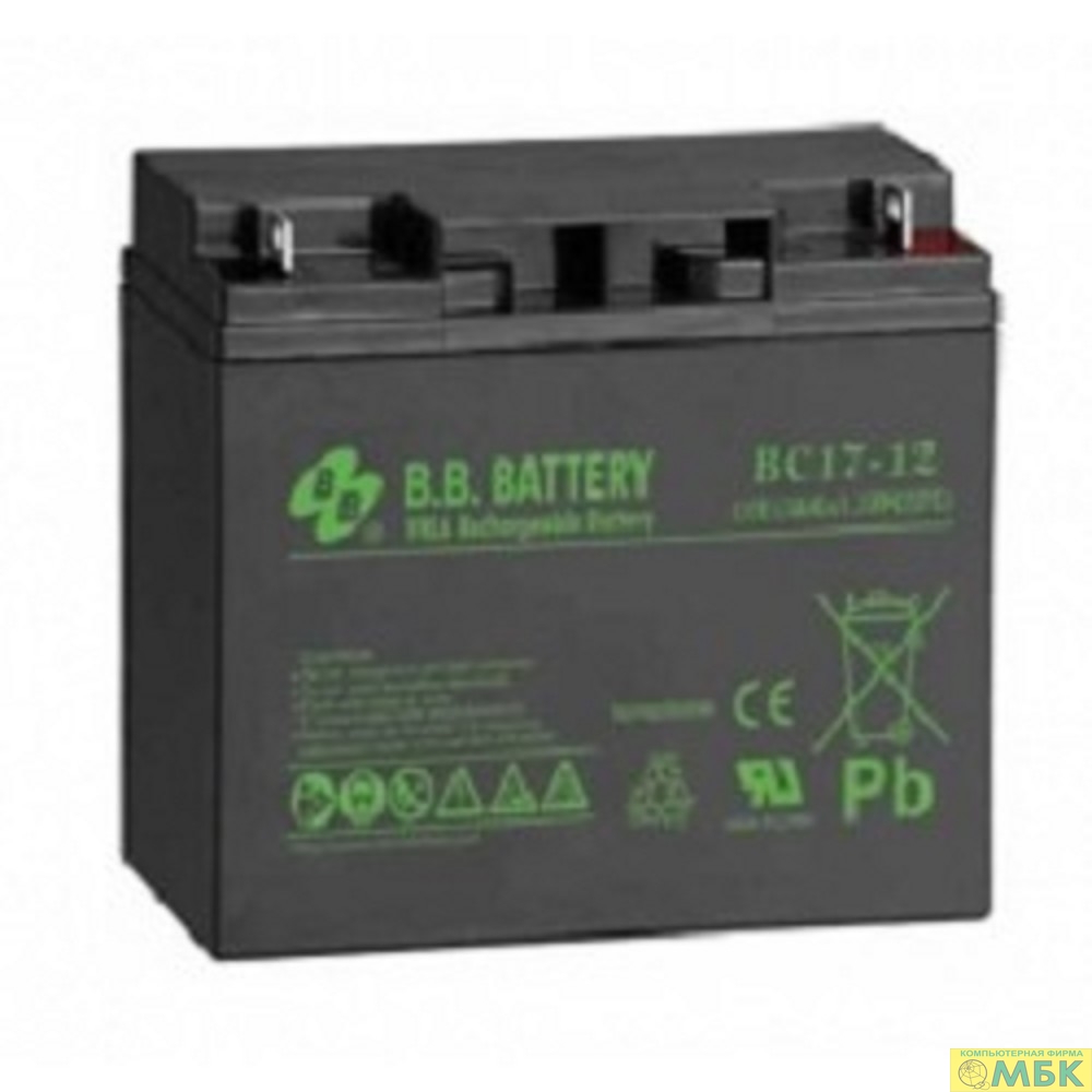 картинка B.B. Battery Аккумулятор BC 17-12 (12V 17Ah) от магазина МБК