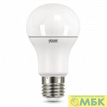 картинка GAUSS 23215 Светодиодная лампа LED Elementary A60 15W E27 1320lm 3000K 1/10/50 0 от магазина МБК