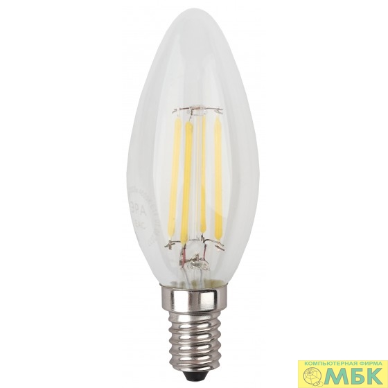 картинка ЭРА Б0027942 Лампочка светодиодная F-LED B35-7W-827-E14 Е14 / Е14 7Вт филамент свеча теплый белый свет от магазина МБК