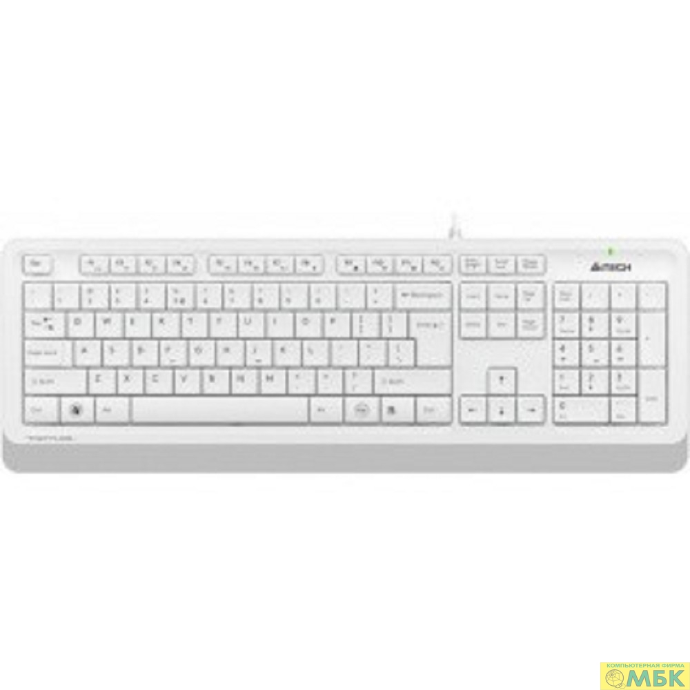 картинка Клавиатура A-4Tech Fstyler FK10 WHITE белый/серый USB [1147536] от магазина МБК