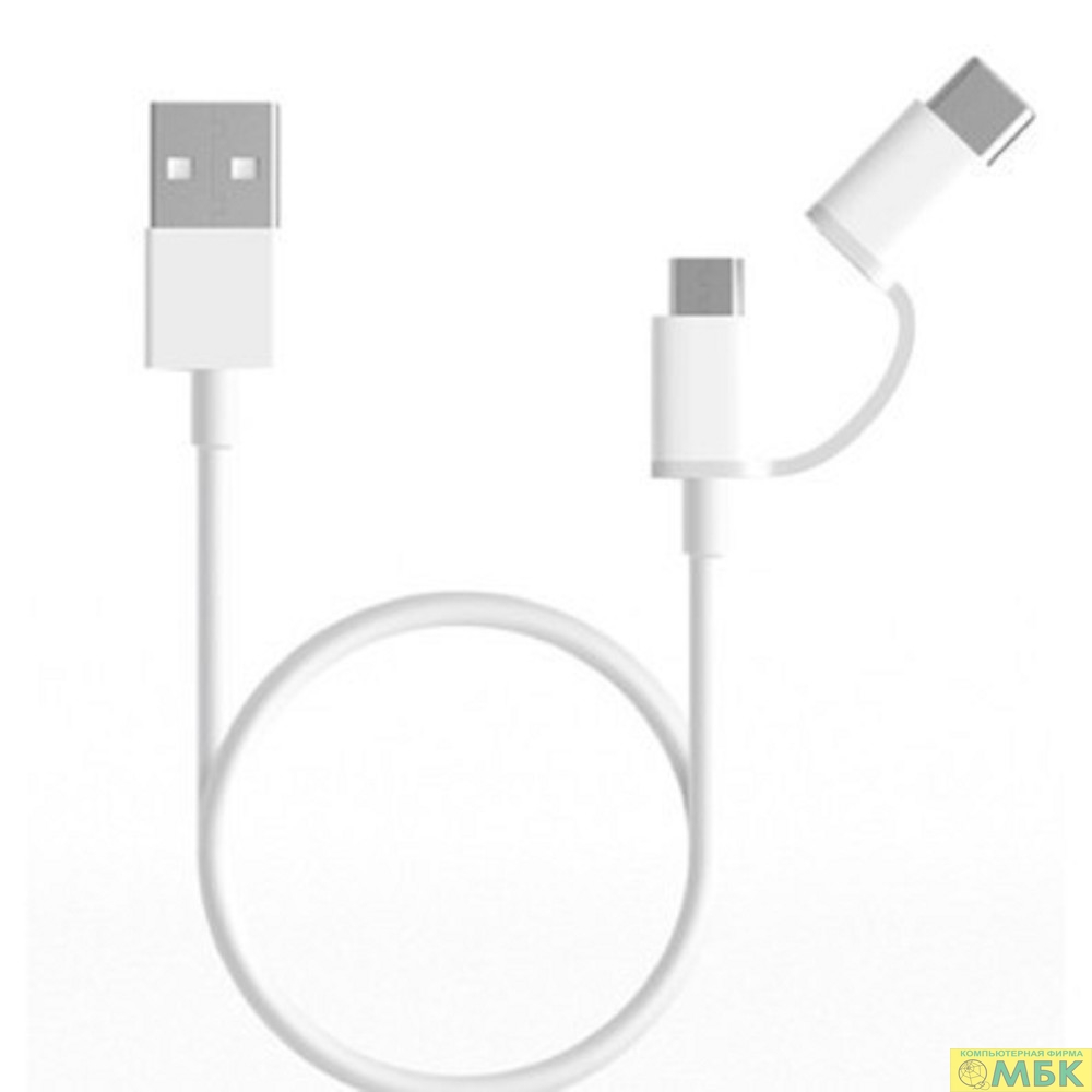 картинка Xiaomi Mi 2-in-1 USB Cable Micro USB to Type C (100cm) [SJV4082TY] Кабель от магазина МБК