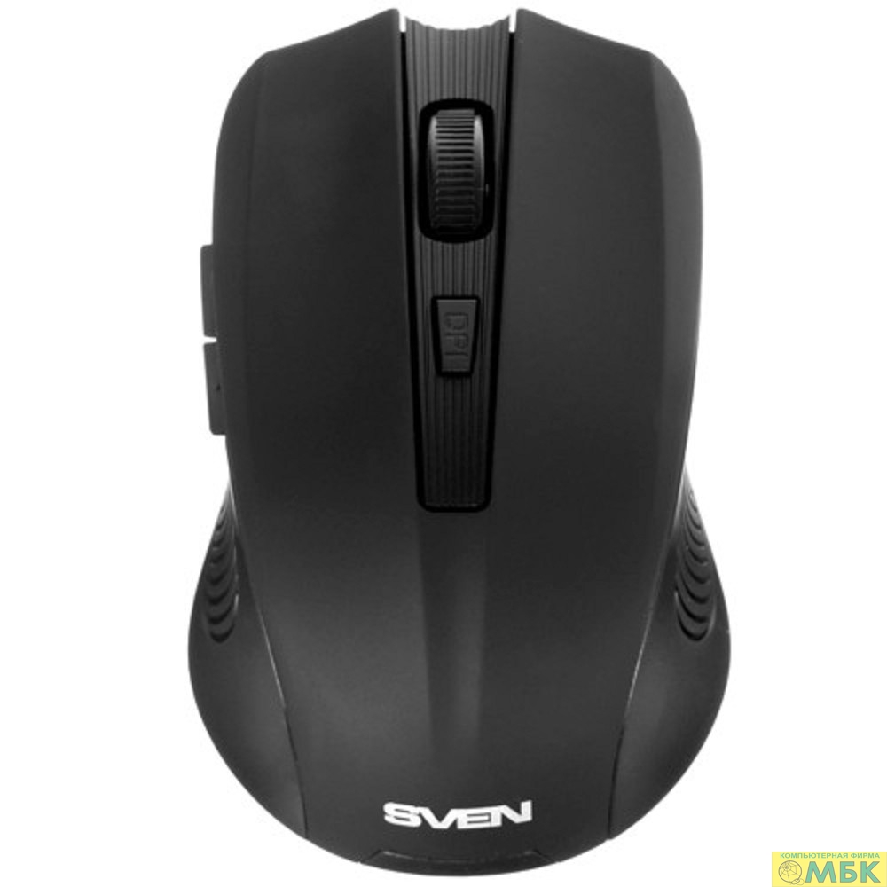 картинка Беспроводная мышь Sven RX-350W чёрная (5+1кл. 600-1400DPI, SoftTouch, блист) от магазина МБК