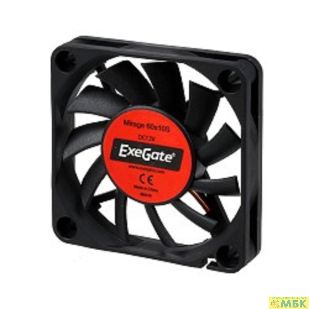 картинка Exegate EX253944RUS Вентилятор ExeGate Mirage-S 60x60x10 подшипник скольжения, 3500 RPM, 26dB, 3pin от магазина МБК