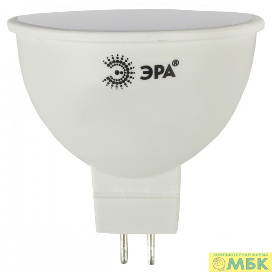 картинка ЭРА Б0020546 Лампочка светодиодная STD LED MR16-8W-827-GU5.3 GU 5.3 8 Вт софит теплый белый свет от магазина МБК