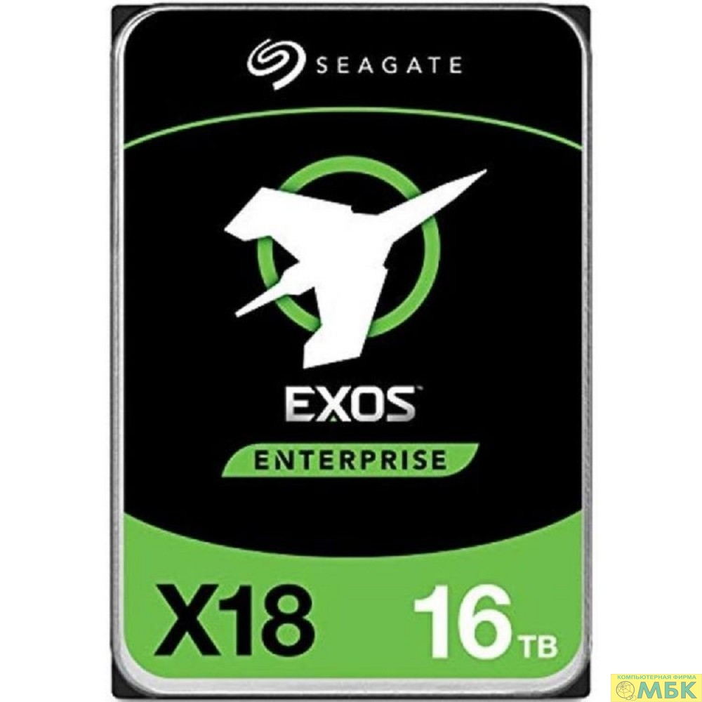 картинка 16TB Seagate Exos X18 (ST16000NM000J) {SATA 6Gb/s, 7200 rpm, 256mb buffer, 3.5"} от магазина МБК