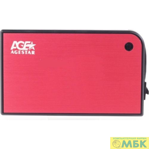 картинка AgeStar 3UB2A14 (RED) Внешний корпус для HDD/SSD AgeStar 3UB2A14 SATA II пластик/алюминий красный 2.5" от магазина МБК