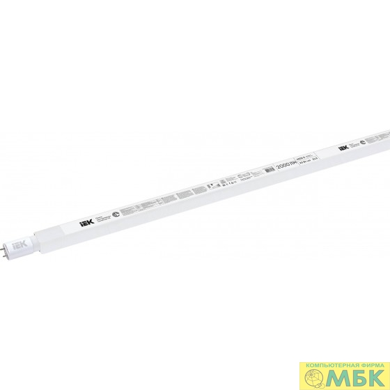 картинка Iek LLE-T8R-20-230-65-G13 Лампа светодиодная T8 линейная 20Вт 2000Лм 230В 6500К G13  (аналог люм.лампы 36Вт длиной 1200 мм) от магазина МБК