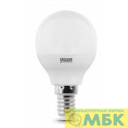 картинка GAUSS 53210 Светодиодная лампа LED Elementary Шар 10W E27 880lm 3000K 1/10/100 0 от магазина МБК