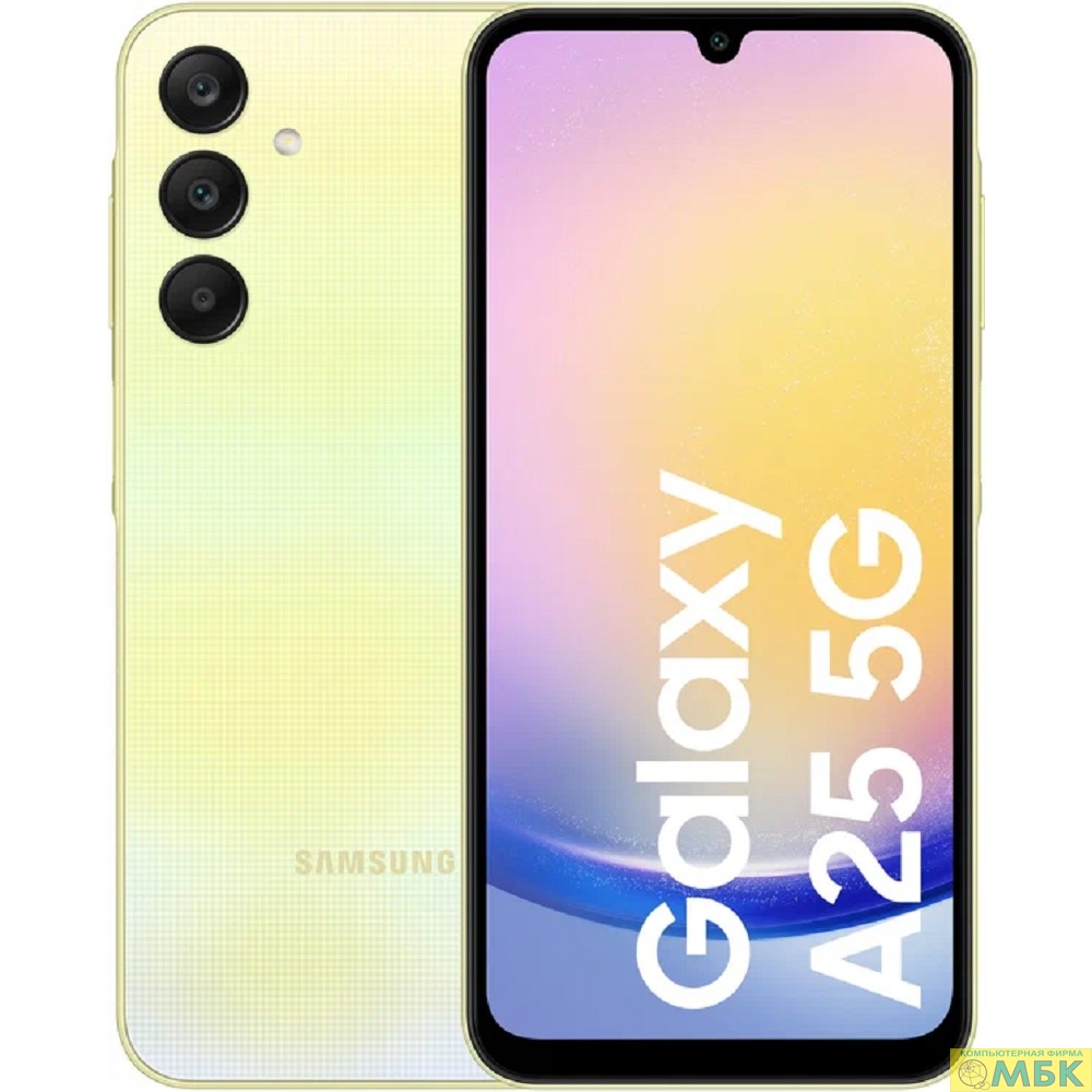 картинка Samsung Galaxy A25 8/256Gb Yellow arabic (SM-A256EZYHMEA) от магазина МБК